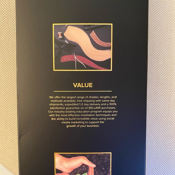 BELLAMI Professional S-Wave Tape-In Extensions - Off Black #1B - Picture 7 of 11